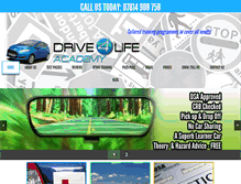 Tablet Screenshot of drive4lifeacademy.co.uk